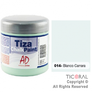 PINTURA TIZA AD 014 BLANCO CARRARA 200ML X 3 UNIDADES